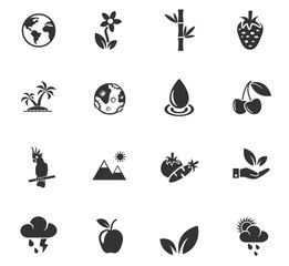 nature icon set