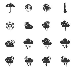 Fototapeta premium weather icon set
