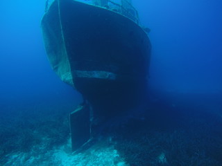 shipwreck under the sea