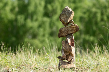 Pile of balanced stones