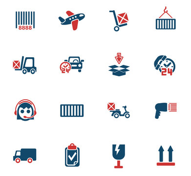 delivery service web icons for user interface design