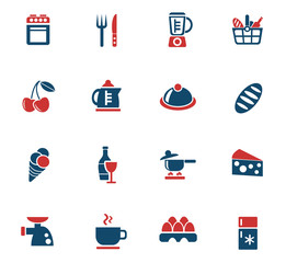 food and kitchen icon set