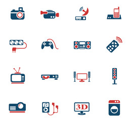 home appliances icon set