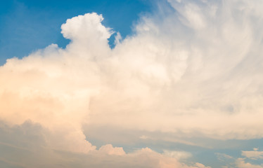 blue sky background with tiny clouds