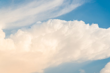 blue sky background with tiny clouds