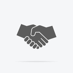 Black Icon Handshake