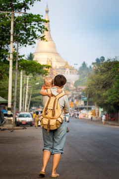 Going to Shwedagon pagoda