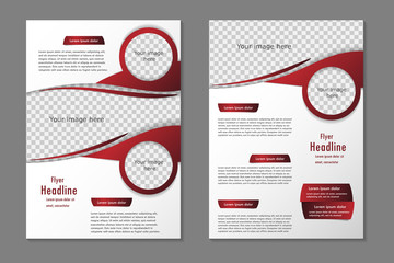 Vector flyer template design