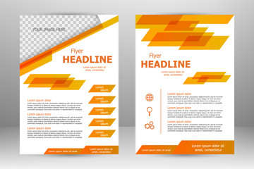 Vector flyer template design