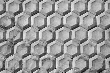 seamless pattern. of honeycomb cell wall, made with old painted