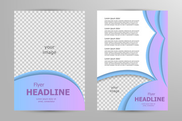 Vector flyer template design