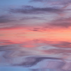Fototapeta premium Natural background of the colorful sky and beautiful water reflection, During the time sunrise and sunset