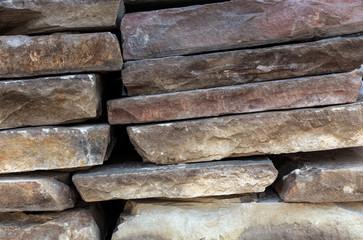 background of stone slabs close up