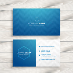 Fototapeta premium clean simple blue business card
