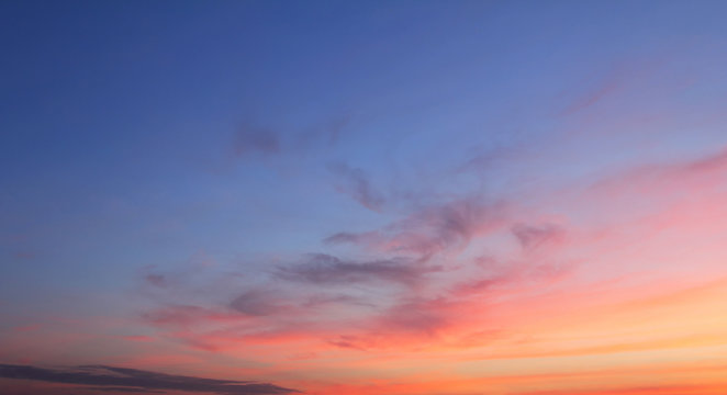 Natural background of the colorful sky and cloud, During the time sunrise and sunset