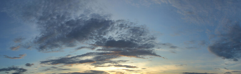 Background of beautiful colorful panorama sky