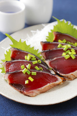 鰹のたたき　lightly roasted bonito