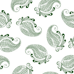 seamless pattern of indian cucumbers