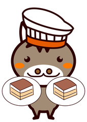 イタリア料理と動物シリーズ