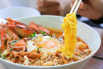 Seafood Tomyam Spicy Noodle