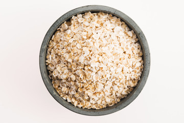 Oat flakes in bowl