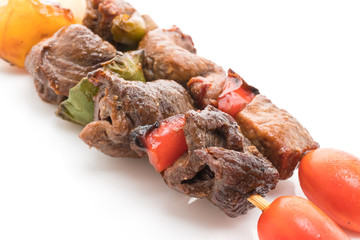 Grilled beef bbq stick