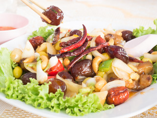 cashew nut fried chilli thaifood