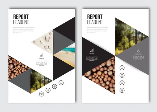 Business brochure design template. Vector flyer layout, background with elements for magazine, cover, poster design. A4 size.