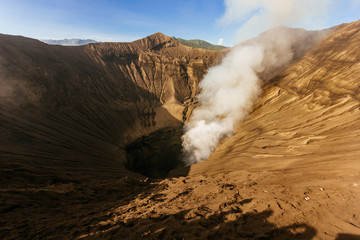 Smoking volcano Mt.Bromo
