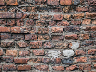 old dirty brick wall for background