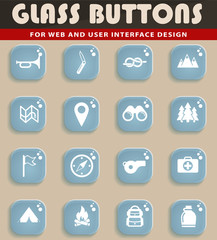 Fototapeta premium Boy scout simply icons