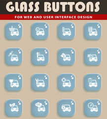 car service icon set