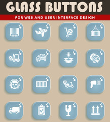 delivery service icon set