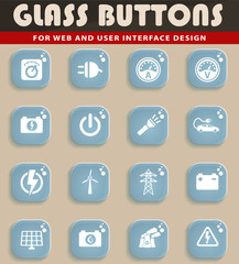 Electricity simply icons