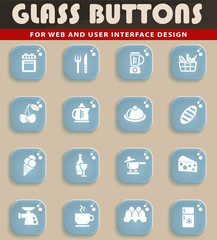 food and kitchen icon set