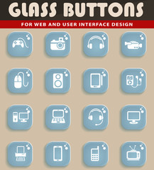 gadget web icons for user interface design