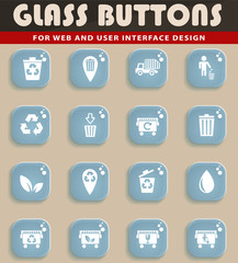 garbage icon set