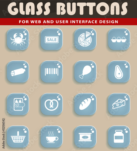 "Grocery simply icons" Stok Görseller ve Telifsiz vektör dosyaları