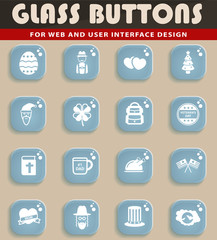 Holidays simply icons