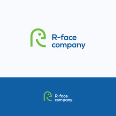 Obraz premium R-face logo