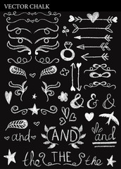 Chalk Decorative Design Elements