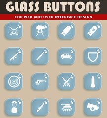 Military simply icons