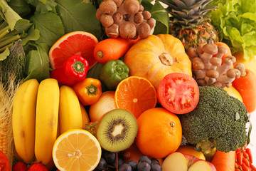 美味しそうな野菜と果物