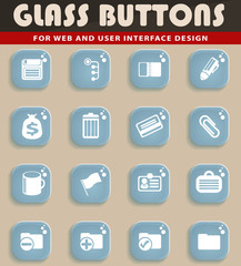 Office simple vector icons