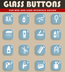 personal care icon set