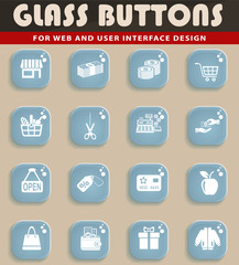 shopping icon set