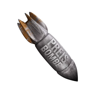 Preisbombe - Rakete - Typo