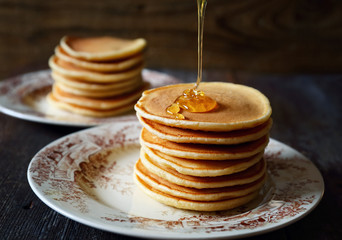 Pancake with honey
