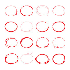 red circle, rectangle set