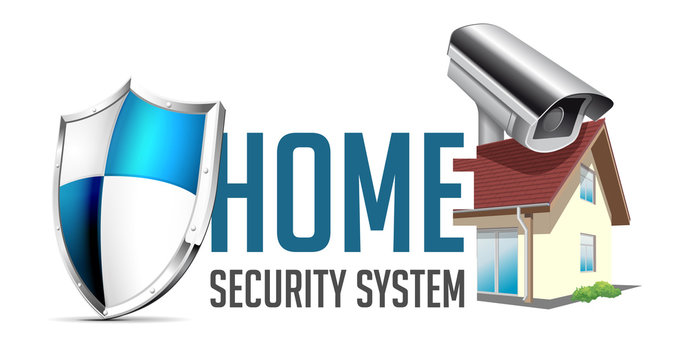 Home security system logo
